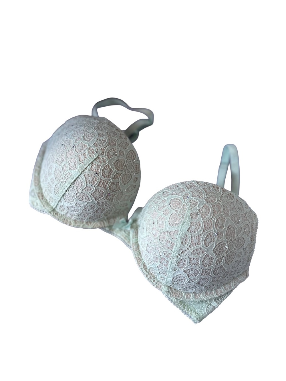 Victoria's Secret Pale Mint Lace Demi Bra